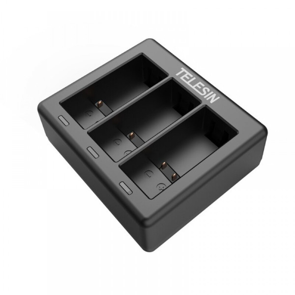Зарядка GoPro HERO 9/10 HERO три слоти 3х 800мА Telesin GP-BCG-901