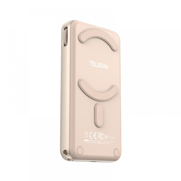Селфи дисплей для телефона беспроводной магнитный MagSafe розовый Telesin P5-RMT-07