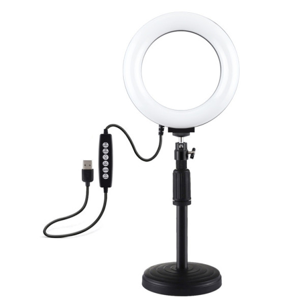 Кольцевой свет со стойкой Puluz PKT3047B RGB Ring Light 16см (12W)
