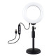 Кольцевой свет со стойкой Puluz PKT3047B RGB Ring Light 16см (12W)