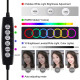 Кольцевой свет со стойкой Puluz PKT3047B RGB Ring Light 16см (12W)