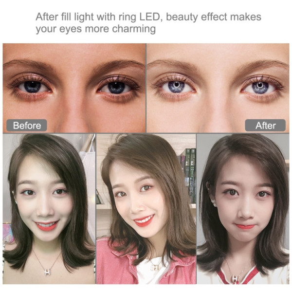 Кольцевой свет со стойкой Puluz PKT3047B RGB Ring Light 16см (12W)