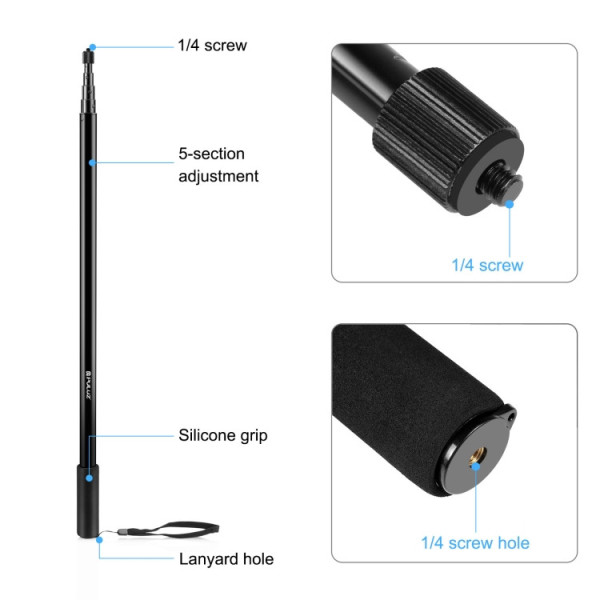 Телескопический держатель Puluz PU642B Boom Arm
