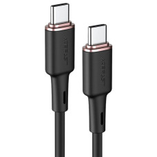 Кабель ACEFAST C2-03 Type-C до Type-C 3 А, 60 Вт, 1,2 м, силікон, цинкові конектори, чорний