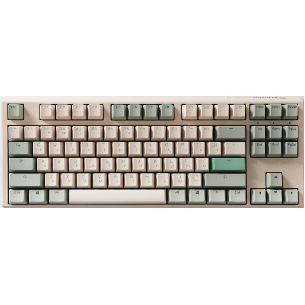 Механічна клавіатура Ducky One 3 TKL Cherry MX Silent red Matcha Cream UA