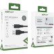 Кабель ACEFAST C3-09 USB до Micro 2,4 А, 1,2 м, TPE, TPE-конектори, Чорний