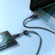 Кабель ACEFAST C3-09 USB до Micro 2,4 А, 1,2 м, TPE, TPE-конектори, Чорний