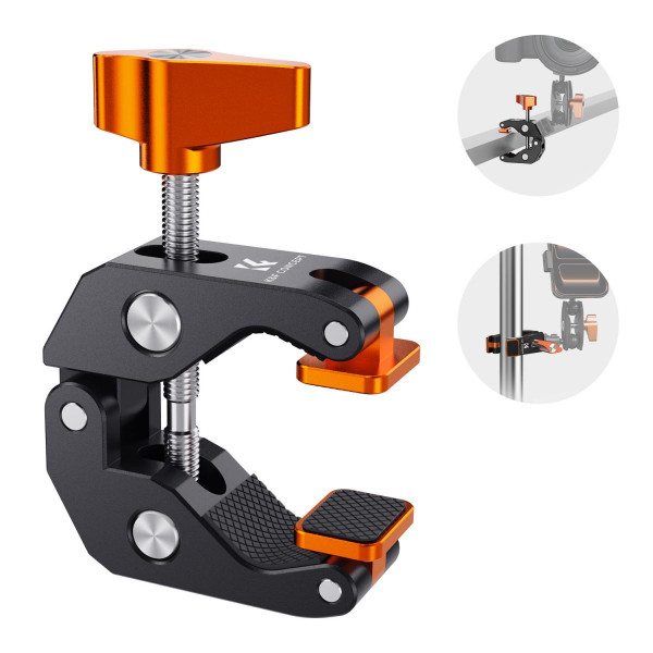 Кріплення K&F Concept Super Crab Clamp для камери та фотоаксесуарів з різьбою 1/4" і 3/8" (KF31.218)