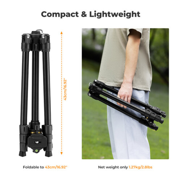 Штатив K&F Concept K234A3 Magnesium Travel с шаровой головкой BH-36 177см (KF09.149)