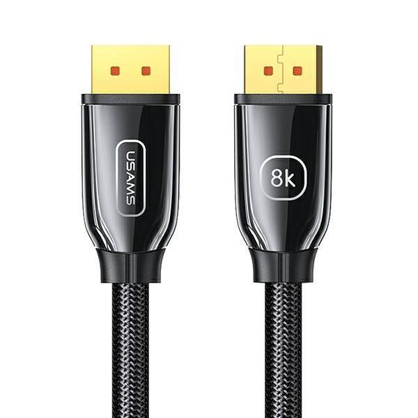 Кабель Usams US-SJ532 U75 8K DP To DP 1.4 HD Video Cable 2m Black