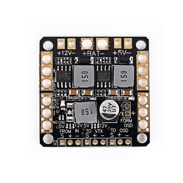 Плата розподілу живлення з BEC 5V, 12V та LC‑фільтром