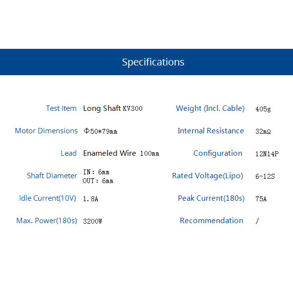 Мотор T-Motor AT4130 KV300 6-12S 3200W для літаків