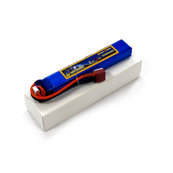 Акумулятор для страйкболу Giant Power (Dinogy) Li-Pol 1300 мАч 11.1 В 130x21x18 мм T-Plug 25C
