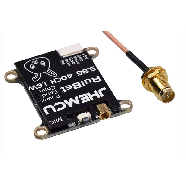 Видеопередатчик FPV JHEMCU Tran-3016W 5.8GHz 25-1600mW 40 каналов