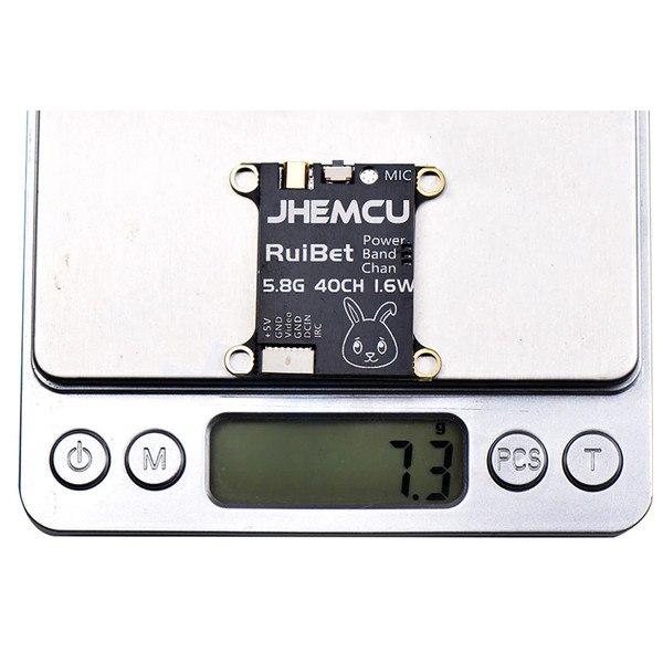 Видеопередатчик FPV JHEMCU Tran-3016W 5.8GHz 25-1600mW 40 каналов