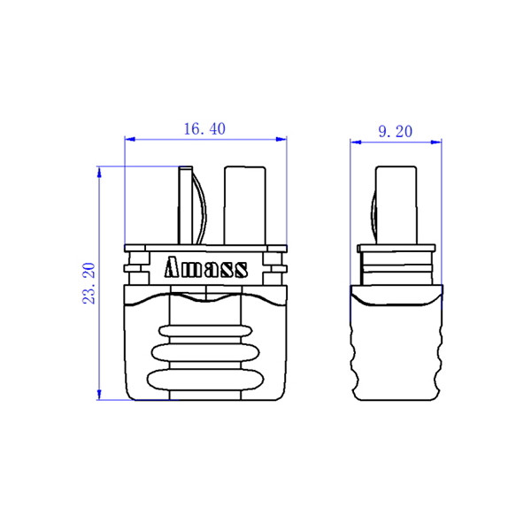 Конектори силові AMASS T-Plug Male 2шт