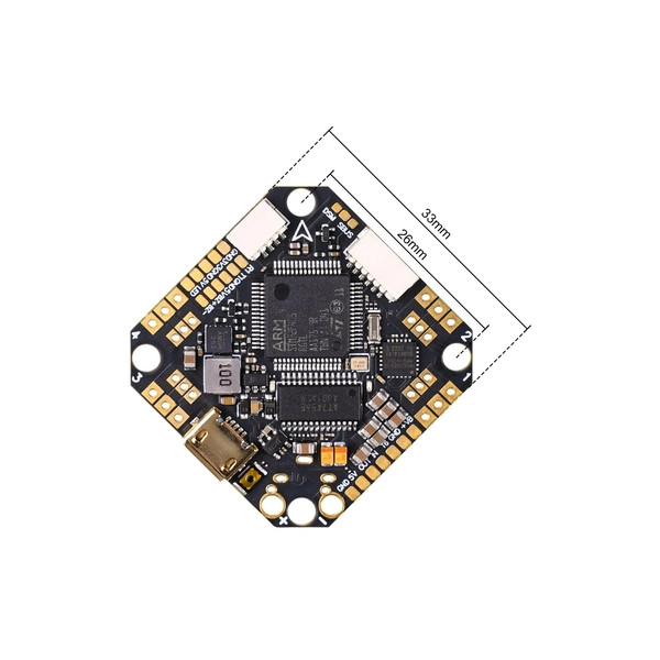 Контроллер BetaFPV Toothpick F405 2-4S AIO 20A BL32 V4 BMI270 для квадрокоптеров