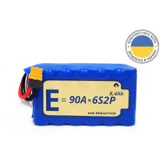 Аккумуляторная батарея для дрона 6S2P Energy Life 8400 мАч 90A Moliсel 21700-P42A Li-Ion (горизонтальная сборка)