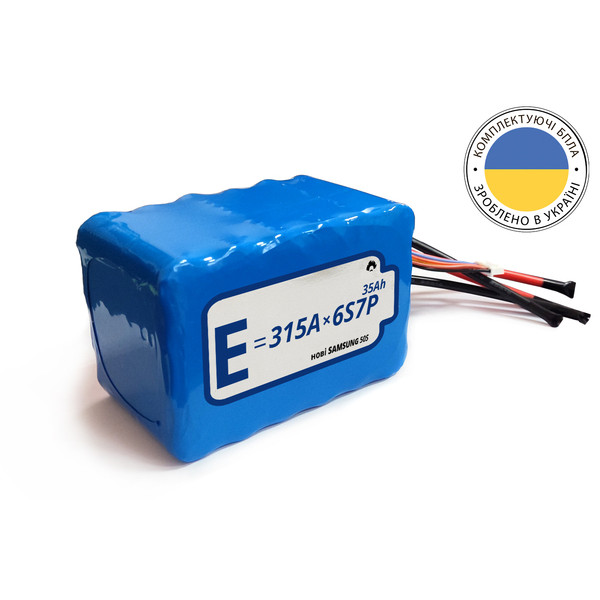 Акумуляторна батарея 6S7P Energy Life 35000 мАч Samsung SDI 21700-50S Li-Ion 10AWG XT90S-F (001)