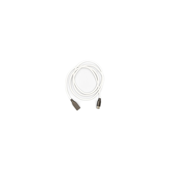 Дата-кабель USB 2.0 A-штекер до Type-C 1.0 м білий Power Plant (CA910717)