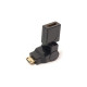 Переходник міні HDMI AM на HDMI AF Power Plant (KD00AS1300)