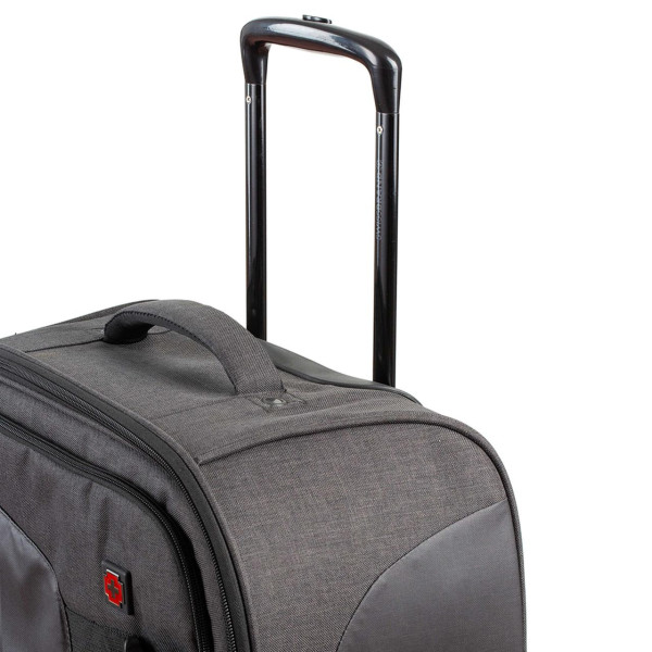 Дорожня сумка на колесах Swissbrand Durham (L) чорна (SWB_LTDUR001L)