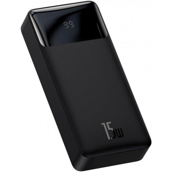 Універсальна мобільна батарея Baseus Bipow 20000 мАч, PD 15 Вт, USB-C, 2x USB QC 3.0 (чорний)