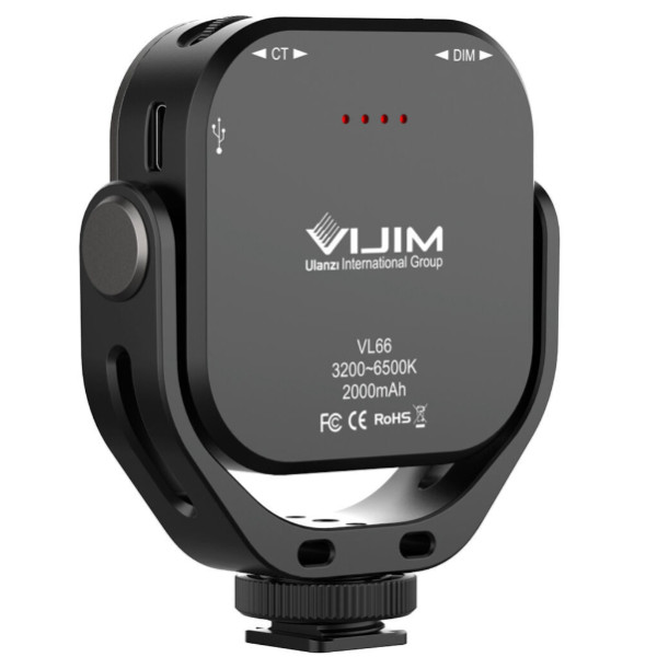 Компактне LED світло Ulanzi VIJIM VL66 360 із вбудованим акумулятором, 3200-6500К (VL66)