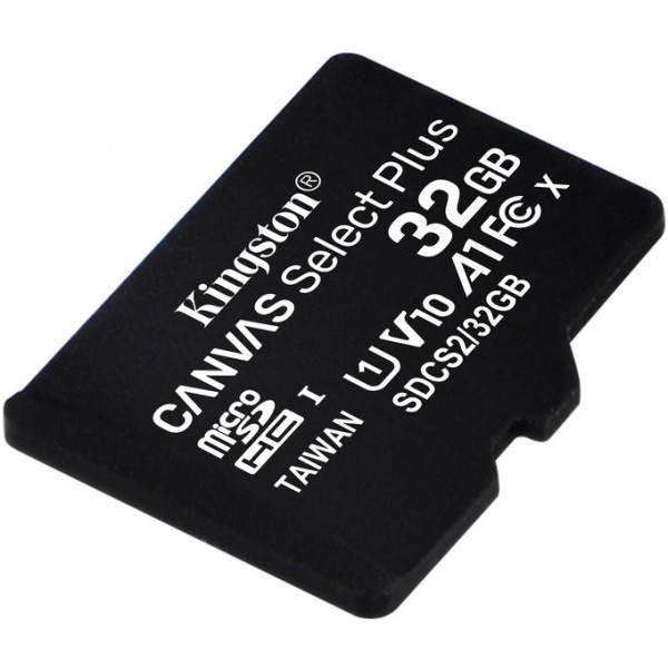 Карта памяти microSDHC (UHS-1) Kingston Canvas Select Plus 32Gb class 10 А1 (R-100MB/s)