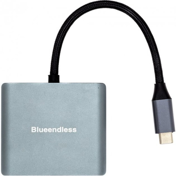 Адаптер Blueendless USB Type-C - 2x HDMI 4K 60 Гц (CA913831)