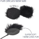 Меховые кружки URSA Straps Fur Circles 9 шт. + 30 липких полосок, черные (U-FC-9-BLK)