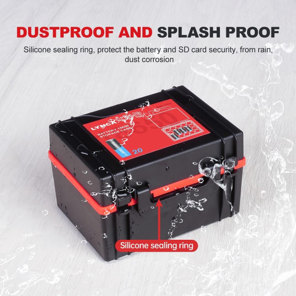 Жесткий органайзер для хранения аккумуляторов LYNCA и держатель для SD-карты D750D