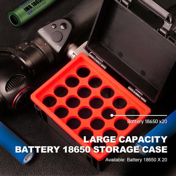 Жесткий органайзер для хранения аккумуляторов LYNCA и держатель для SD-карты D750D