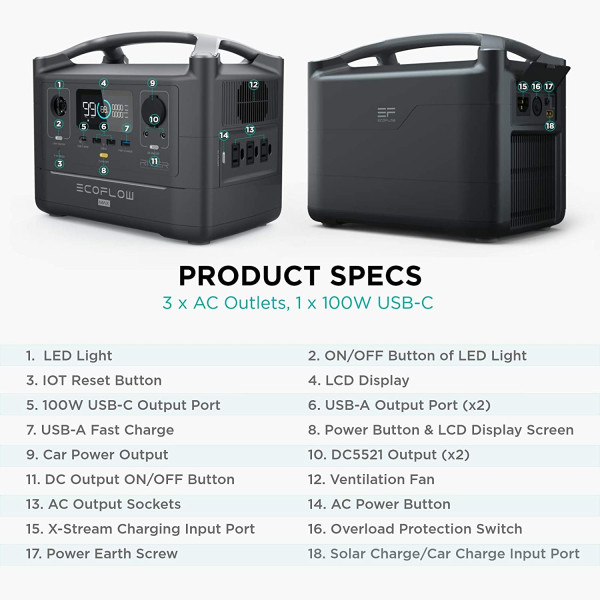 Дополнительная батарея EcoFlow River 288 Вт/ч (EFMAXKIT-B-G)