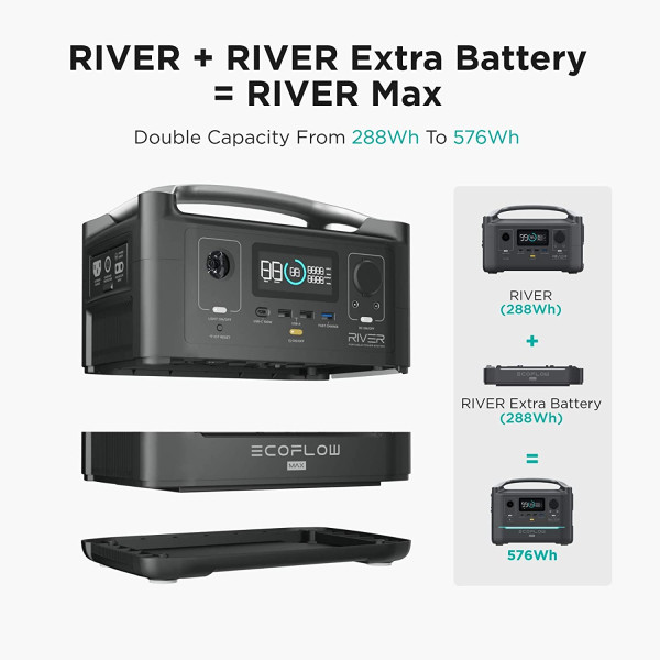 Дополнительная батарея EcoFlow River 288 Вт/ч (EFMAXKIT-B-G)