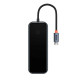 USB-хаб Baseus AcmeJoy 4-портовий Type-C HUB адаптер（Type-C до USB3.0*3+Type-C PD та дані *1）темно-сірий