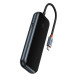 USB-хаб Baseus AcmeJoy 4-портовий Type-C HUB адаптер（Type-C до USB3.0*3+Type-C PD та дані *1）темно-сірий