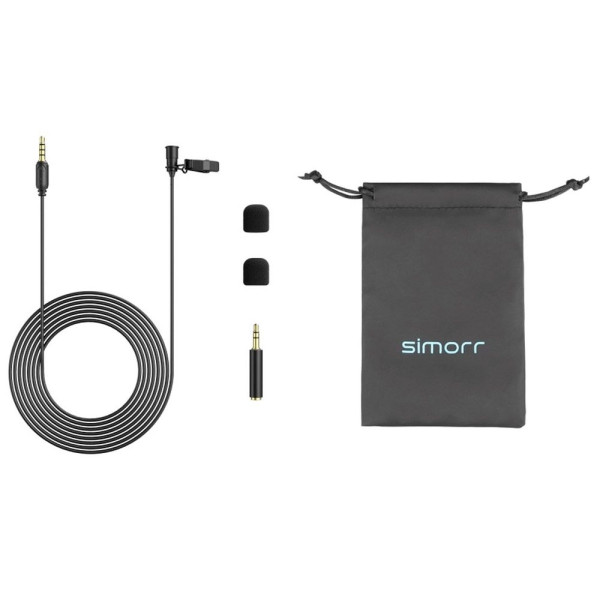 Петличний мікрофон Simorr Wave L1 3.5mm Lavalier Microphone
