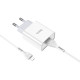 Сетевое зарядное устройство с кабелем HOCO C81A Asombroso single port charger set (Micro) 10.5W White