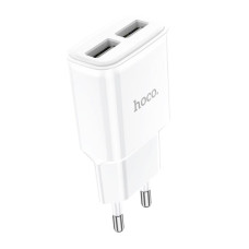 Сетевое зарядное устройство HOCO C88A Star round dual port charger 12W White