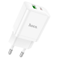 Сетевое зарядное устройство HOCO N28 Founder PD20W+QC3.0 charger White