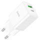 Сетевое зарядное устройство HOCO N28 Founder PD20W+QC3.0 charger White