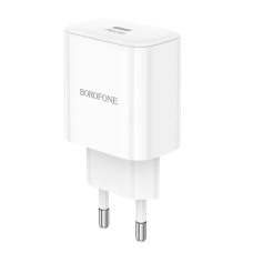 Сетевое зарядное устройство BOROFONE BA81A single port PD20W charger (EU) White
