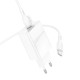 Сетевое зарядное устройство с кабелем BOROFONE BA21A Pro Long journey single port PD20W charger set (C to C) White