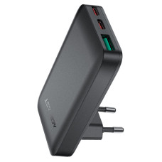 Сетевое зарядное устройство ACEFAST A100 PD65W GaN 2C+A ultra-thin Charger Black
