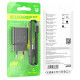 Сетевое зарядное устройство с кабелем BOROFONE BA72A Spring single port QC3.0 charger set (Type-C) 18W Black