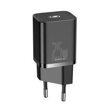 Сетевое зарядное устройство Baseus Super Si Quick Charger 1C 25W EU Black Super Si Quick Charger 1C 25W