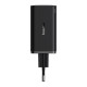 Мережевий зарядний пристрій з кабелем Baseus GaN6 Pro Fast Charger 2C+2U 65 Вт EU Cluster чорний((З Type-C на Type-C 100 Вт(20 В/5 А) 1 м чорний）