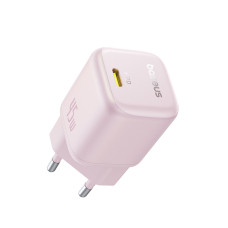 Сетевое зарядное устройство Baseus PicoGo GaN Fast Charger 1C 45W EU Baby Pink