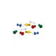 Булавки-гвоздики 23 разноцветные Magnetoplan Pins Memo-holder Assorted Set (111165410)